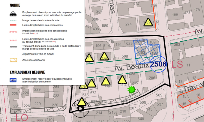 Extrait d'un plan local d'urbanisme