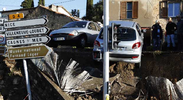 Inondations à Cannes