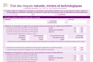 Localisation carte des risques