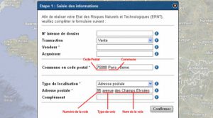 Localisation de l'immeuble