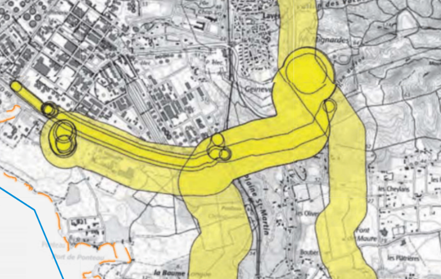 servitudes d'utilité publique : Canalisation de matières dangereuses à Martigues