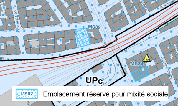 Emplacement réservé pour un programme de logements 